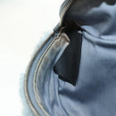 Miu Miu Chain Shoulder Bag fur Blue Silver Auth 184817M-26