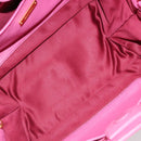 Miu Miu Matelasse Hand Bag Leather Pink Gold Auth 184819A-17