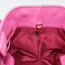 Miu Miu Matelasse Hand Bag Leather Pink Gold Auth 184819A-19