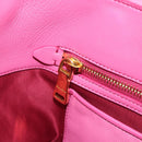 Miu Miu Matelasse Hand Bag Leather Pink Gold Auth 184819A-20