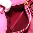 Miu Miu Matelasse Hand Bag Leather Pink Gold Auth 184819A-21