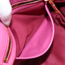 Miu Miu Matelasse Hand Bag Leather Pink Gold Auth 184819A-22