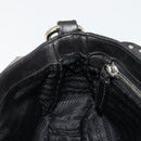 PRADA Chain Shoulder Bag Leather Black Silver Auth 184821V-20