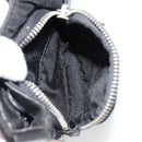 PRADA Chain Shoulder Bag Leather Black Silver Auth 184821V-23