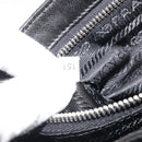 PRADA Chain Shoulder Bag Leather Black Silver Auth 184821V-24