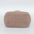 Miu Miu Matelasse Hand Bag Leather 2way Pink Silver Auth 184822SAM-5