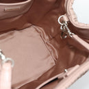 Miu Miu Matelasse Hand Bag Leather 2way Pink Silver Auth 184822SAM-20