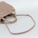 Miu Miu Matelasse Hand Bag Leather 2way Pink Silver Auth 184822SAM-8