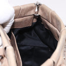 Miu Miu Hand Bag Leather 2way Beige Silver Auth 184823SAM-22