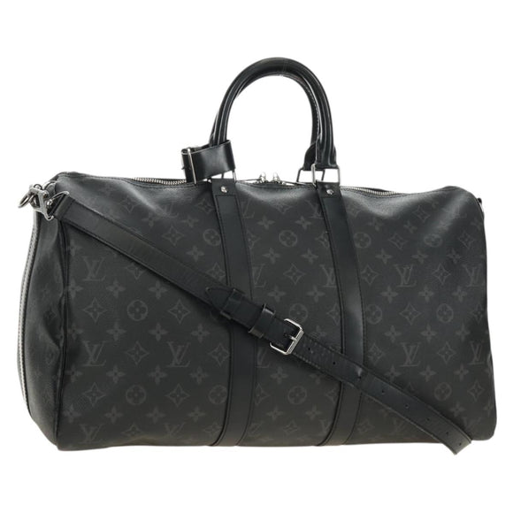 LOUIS VUITTON Monogram Eclipse Keepall Bandouliere 45 Bag M40569 LV Auth 184824A