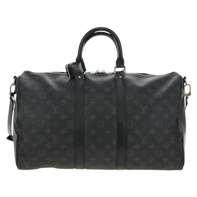 LOUIS VUITTON Monogram Eclipse Keepall Bandouliere 45 Bag M40569 LV Auth 184824A - 0