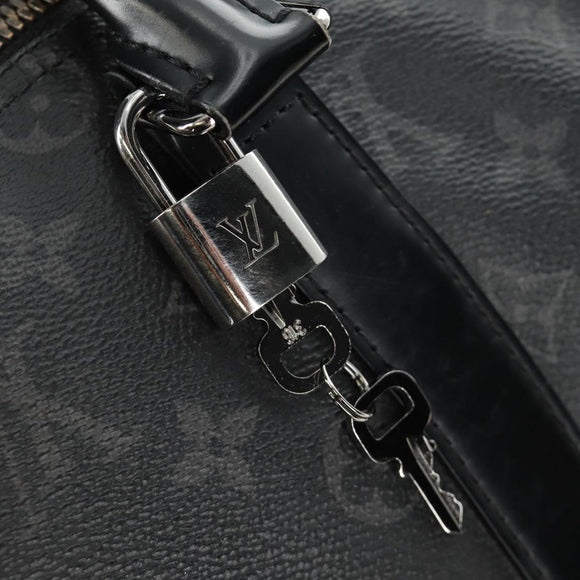 LOUIS VUITTON Monogram Eclipse Keepall Bandouliere 45 Bag M40569 LV Auth 184824A