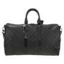 LOUIS VUITTON Monogram Eclipse Keepall Bandouliere 45 Bag M40569 LV Auth 184824A-3