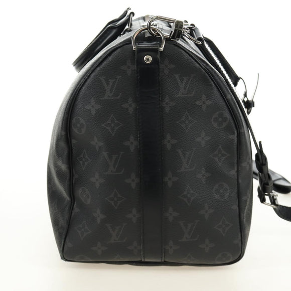 LOUIS VUITTON Monogram Eclipse Keepall Bandouliere 45 Bag M40569 LV Auth 184824A