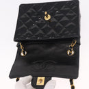CHANEL Mini Matelasse 17 Chain Bag Patent leather Black Gold CC Auth 184825V-15