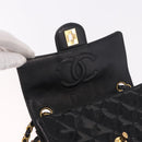 CHANEL Mini Matelasse 17 Chain Bag Patent leather Black Gold CC Auth 184825V-16