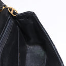 CHANEL Mini Matelasse 17 Chain Bag Patent leather Black Gold CC Auth 184825V-21