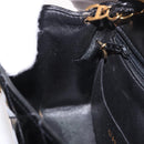 CHANEL Mini Matelasse 17 Chain Bag Patent leather Black Gold CC Auth 184825V-22