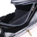 CHANEL Mini Matelasse 17 Chain Bag Patent leather Black Gold CC Auth 184825V-24