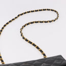 CHANEL Mini Matelasse 17 Chain Bag Patent leather Black Gold CC Auth 184825V-8