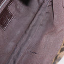 FENDI Zucca Canvas Mamma Baguette Shoulder Bag Black Brown Auth 184826M-10