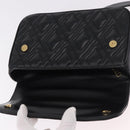 Miu Miu Matelasse Chain Shoulder Bag Leather Black Gold Auth 184827SAV-9