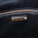 Miu Miu Matelasse Chain Shoulder Bag Leather Black Gold Auth 184827SAV-19