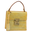 LOUIS VUITTON Monogram Vernis Spring street Hand Bag Gris M91029 LV Auth 184834-1