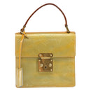 LOUIS VUITTON Monogram Vernis Spring street Hand Bag Gris M91029 LV Auth 184834-2