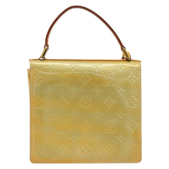 LOUIS VUITTON Monogram Vernis Spring street Hand Bag Gris M91029 LV Auth 184834