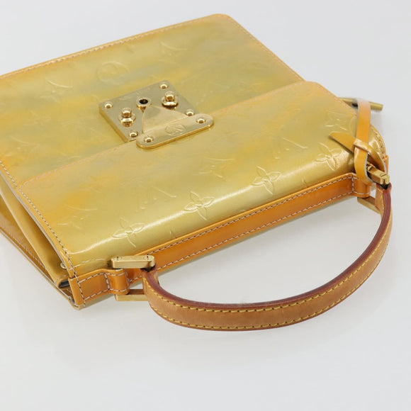 LOUIS VUITTON Monogram Vernis Spring street Hand Bag Gris M91029 LV Auth 184834