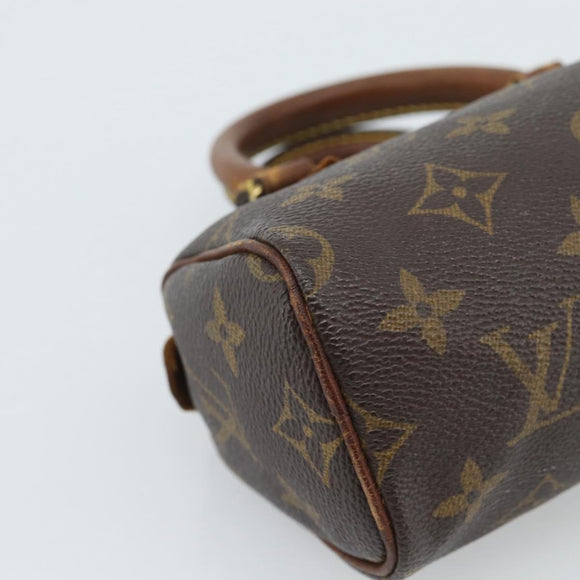LOUIS VUITTON Monogram Mini Speedy Handtasche M41534 LV Auth 184836