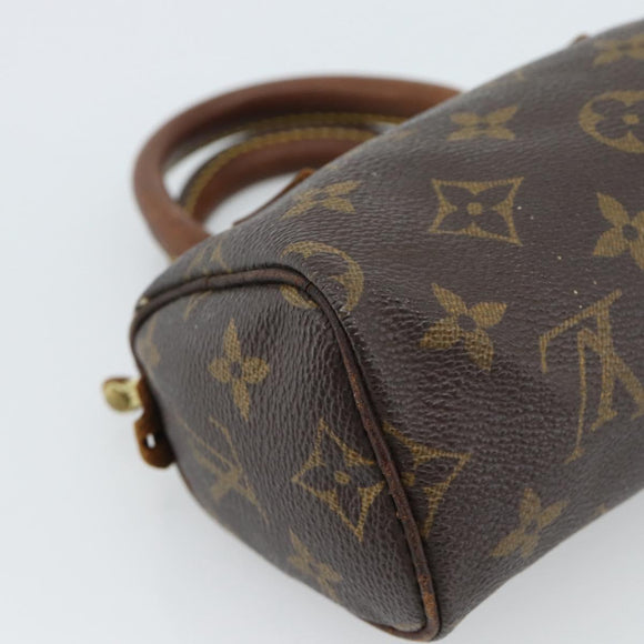 LOUIS VUITTON Monogram Mini Speedy Handtasche M41534 LV Auth 184836