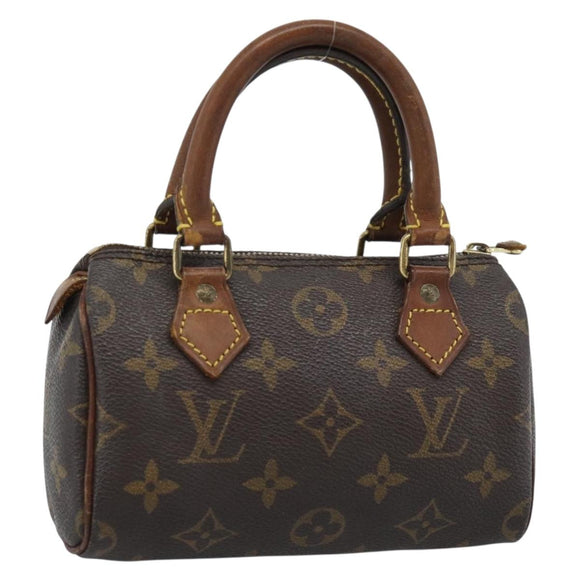 LOUIS VUITTON Monogram Mini Speedy Handtasche M41534 LV Auth 184836