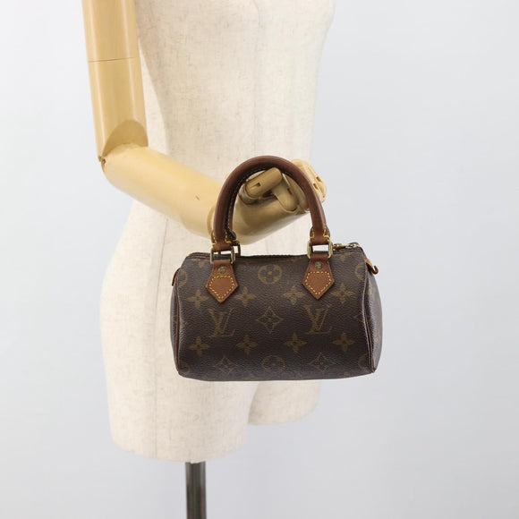 LOUIS VUITTON Monogram Mini Speedy Handtasche M41534 LV Auth 184836