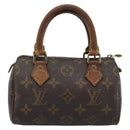LOUIS VUITTON Monogram Mini Speedy Handtasche M41534 LV Auth 184836-13