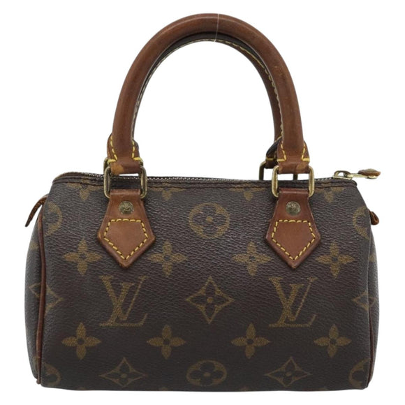 LOUIS VUITTON Monogram Mini Speedy Handtasche M41534 LV Auth 184836