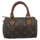 LOUIS VUITTON Monogram Mini Speedy Handtasche M41534 LV Auth 184836-2
