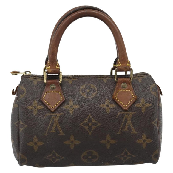 LOUIS VUITTON Monogram Mini Speedy Handtasche M41534 LV Auth 184836