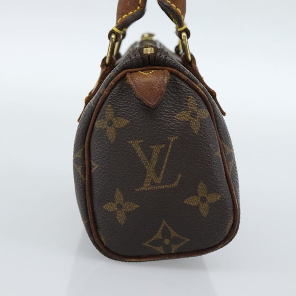 LOUIS VUITTON Monogram Mini Speedy Handtasche M41534 LV Auth 184836