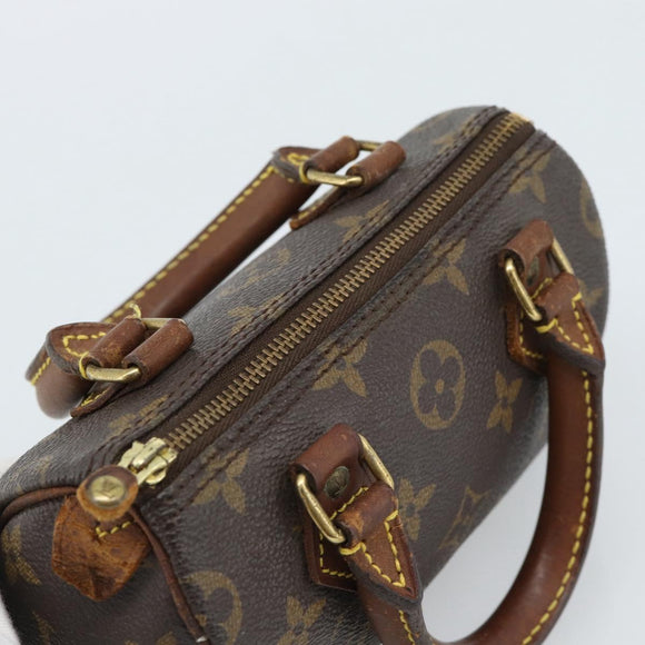 LOUIS VUITTON Monogram Mini Speedy Handtasche M41534 LV Auth 184836