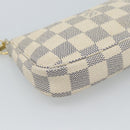 LOUIS VUITTON Damier Azur Mini Pochette Accessoires Pouch N63005 LV Auth 184837A-15
