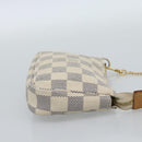 LOUIS VUITTON Damier Azur Mini Pochette Accessoires Pouch N63005 LV Auth 184837A-4
