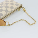 LOUIS VUITTON Damier Azur Mini Pochette Accessoires Pouch N63005 LV Auth 184837A-7
