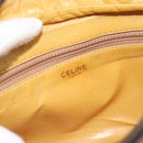 CELINE Macadam Canvas Shoulder Bag PVC Leather Brown Gold Auth 184838-17