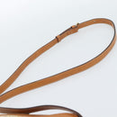 CELINE Macadam Canvas Shoulder Bag PVC Leather Brown Gold Auth 184838-8