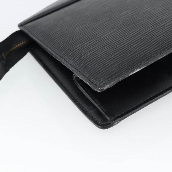 LOUIS VUITTON Epi Trousse Crete Pouch Black M48402 LV Auth 184840