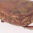 Christian Dior BOBBY EAST-WEST Shoulder Bag Leather Bronze Silver Auth 184842SM-14