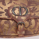 Christian Dior BOBBY EAST-WEST Shoulder Bag Leather Bronze Silver Auth 184842SM-15