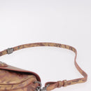 Christian Dior BOBBY EAST-WEST Shoulder Bag Leather Bronze Silver Auth 184842SM-8